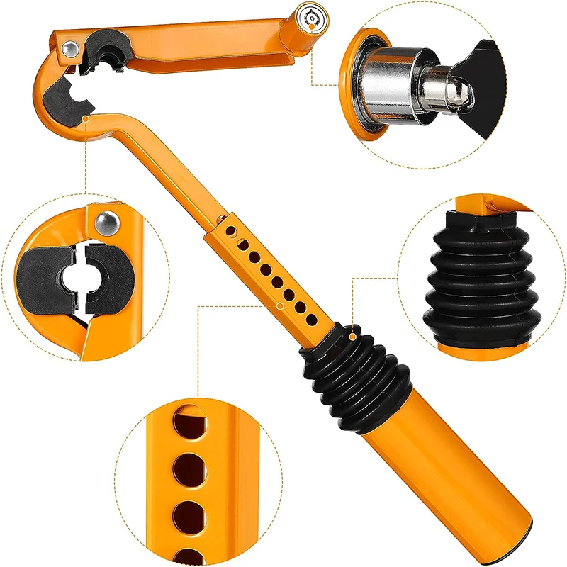 1Pcs Handbrake to Gear Stick Lock Anti Theft Automatic Cars Car Lock Fits Manual and Automatic Cars Truck Van SUV Car Lock