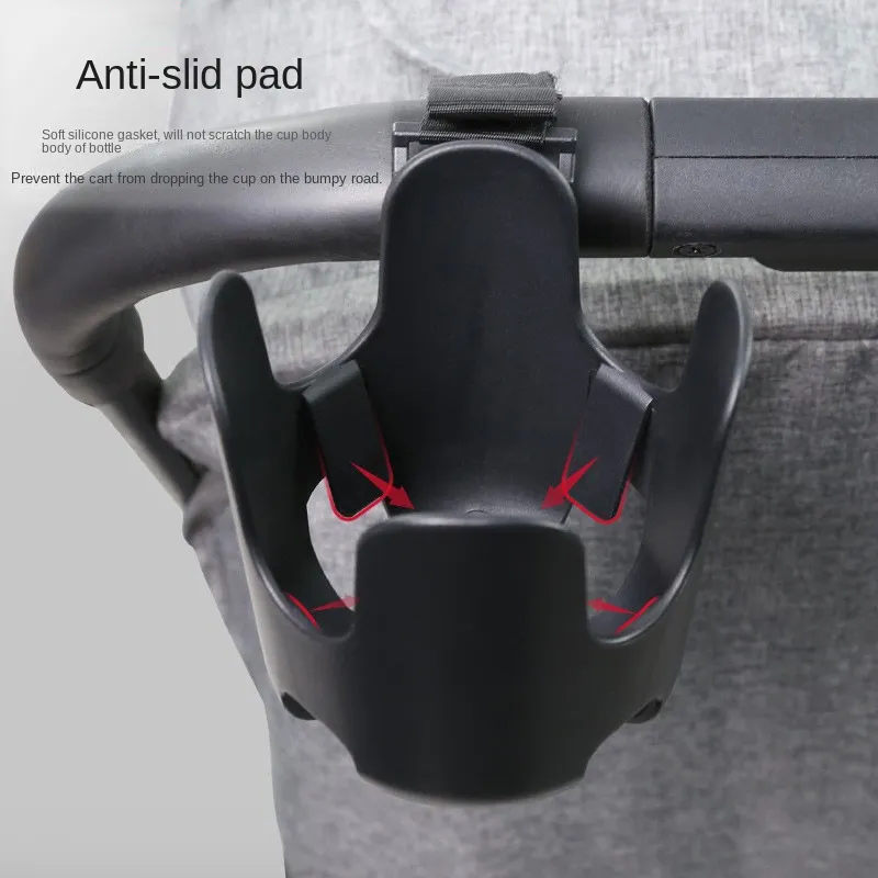 Stroller Cup Holder Universal 360° Rotatable Baby Stroller Accessories Travel 2 In 1 Phone Water Cup Milk Bottle Pram Cart Rack