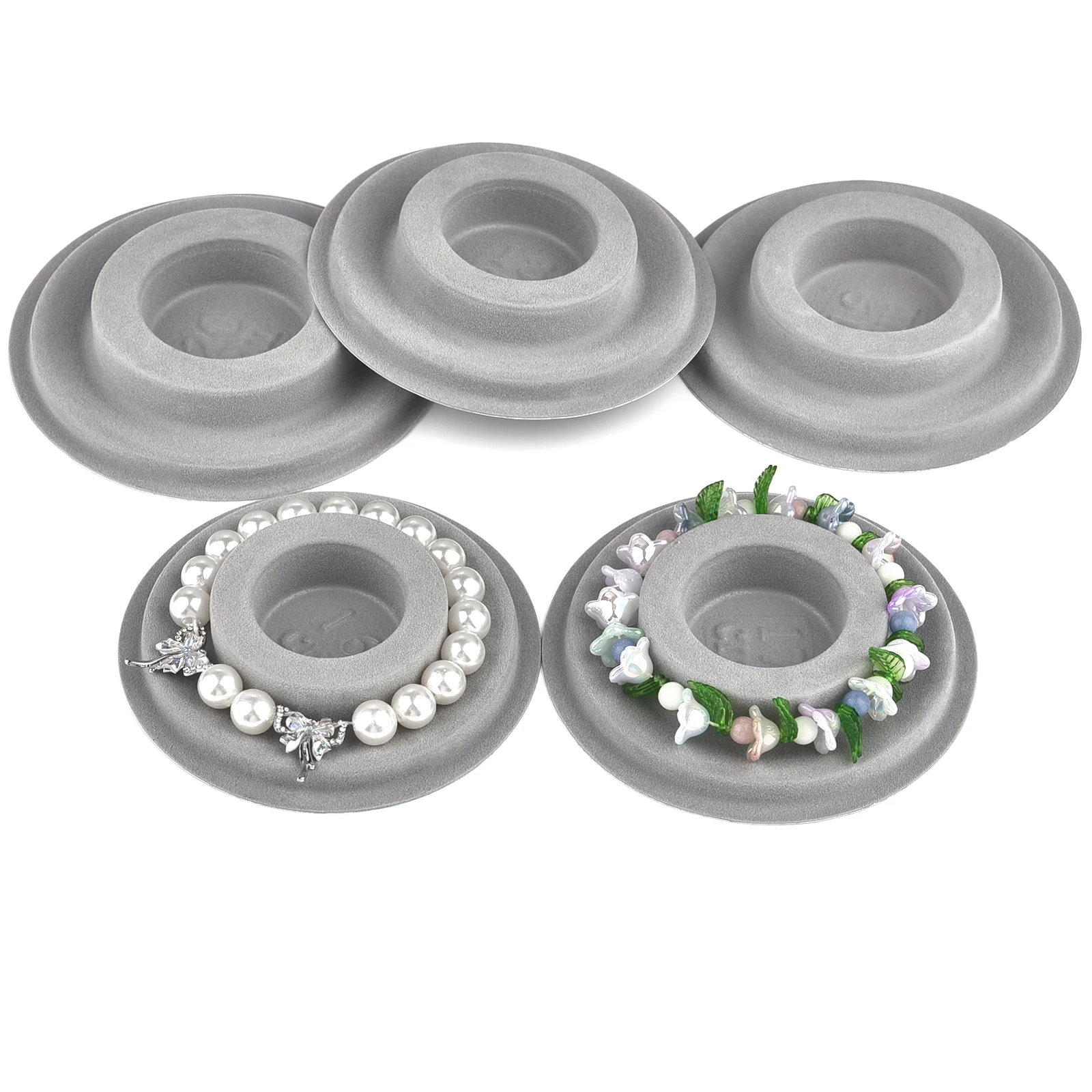 Flocked Bead Board Bracelet Necklace Beading Organizer WorkBenches Size Measuring Tool Tray DIY Jewelry Making Tools Accessories
