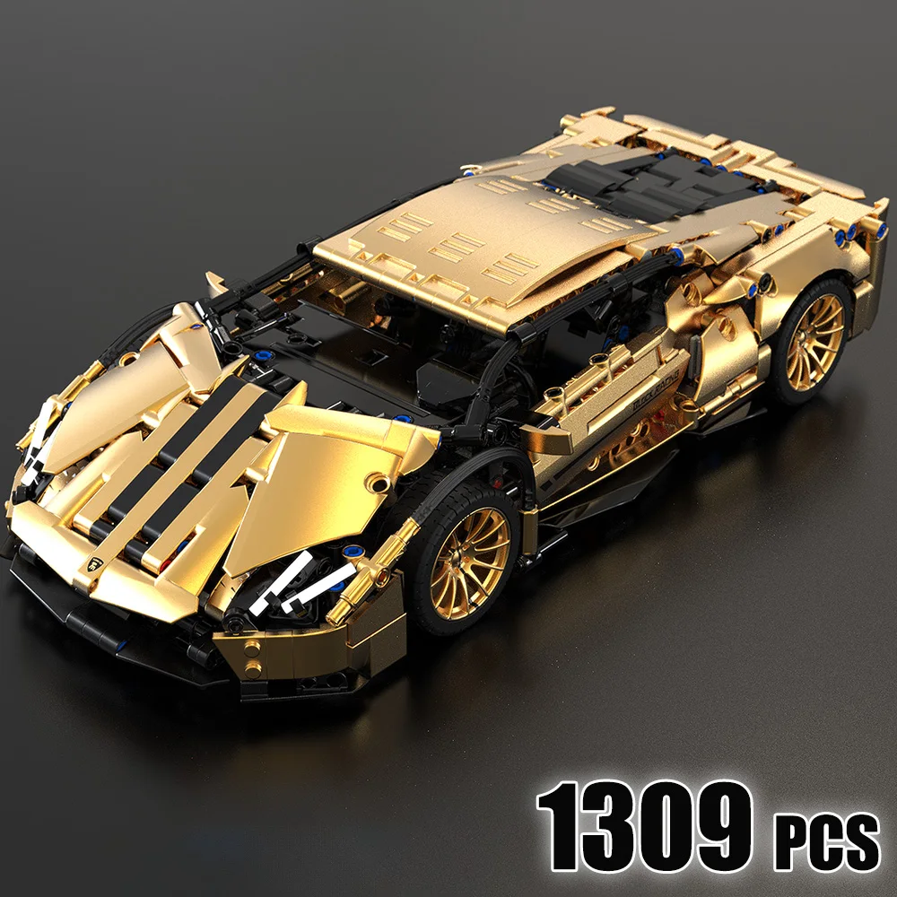 1: 14 Lamborghini Creative Series Racing Model Building Blocks Moc Expert Sports Car Toys Adult Birthday Gift Assembly Toys