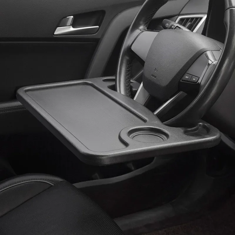 Car Portable Dining Table Car Steering Wheel Tray Steering Wheel Table Desk For Eating Writing Drinking Fits Most Vehicles
