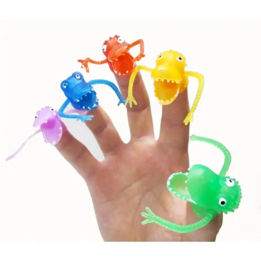 Novelty Plastic Dinosaur Fingering Storytelling Mini Fingertip Toy Can Hold A Small Toy For Boys Monster Finger Cool For Kids