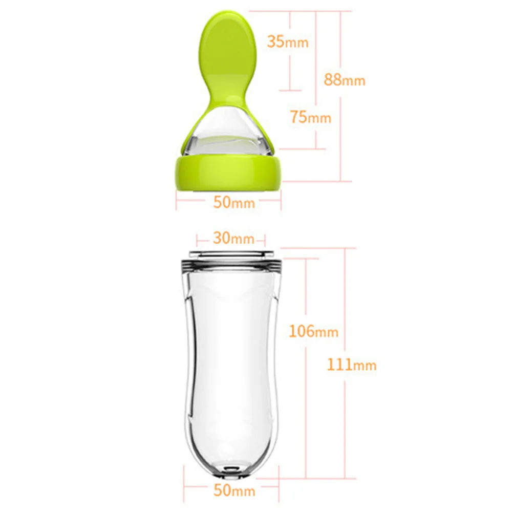 Baby Spoons Bottle Feeders Newborn Medicine Feeders Silicone Bottles Spoons Baby Cutlery Children's Accessories Newborn Feeding