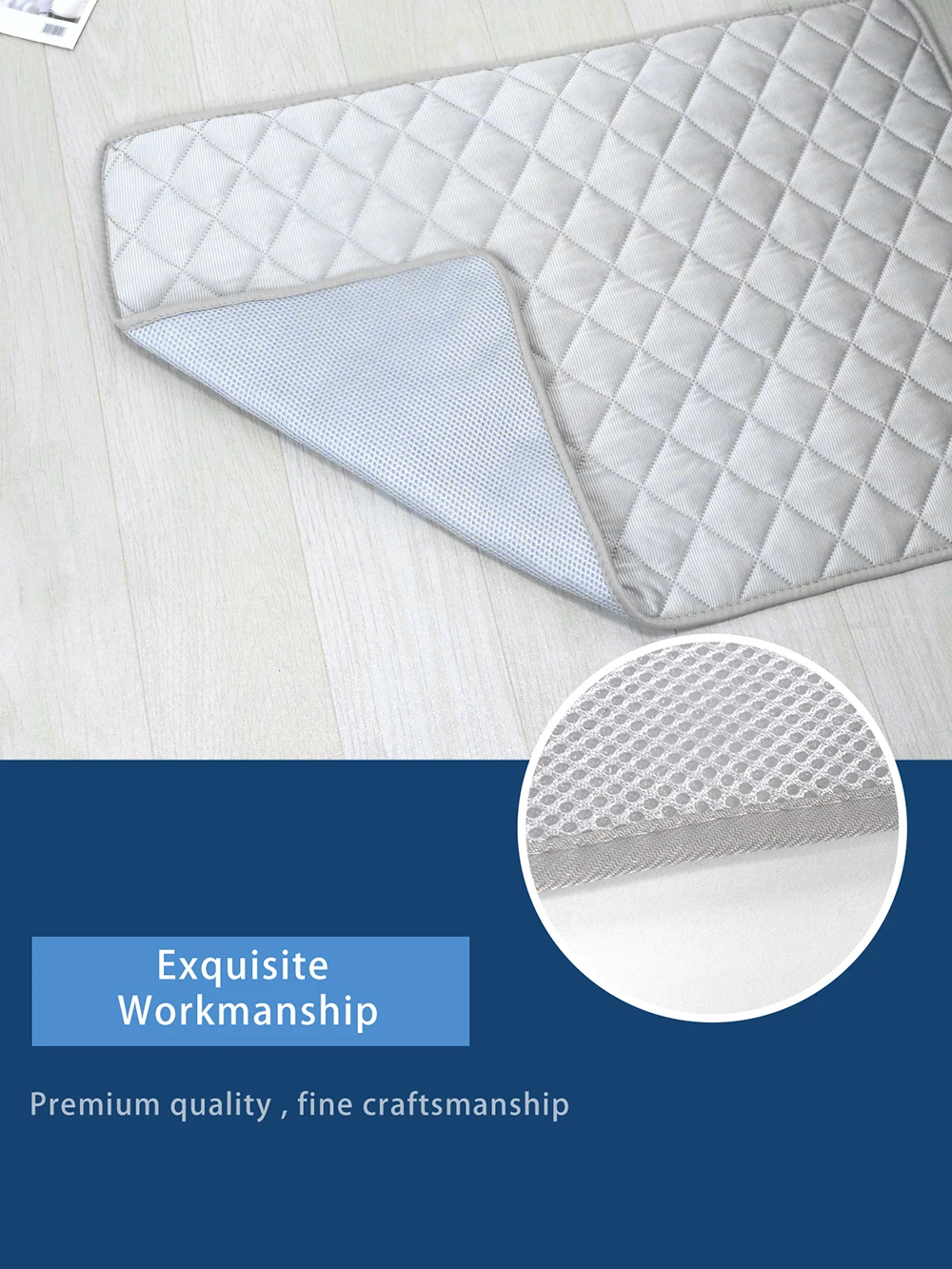 Ice Silk Coog Mulitple Use Pet Mat For Washable Dog Bed Breathable Cool Pad Cat Summer Blanket