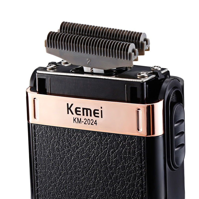 Kemei Electric Razor for Men Electric Shaver Twin Blade Reciprocating USB Rechargeable Shaving Machine Washable Beard Trimmer