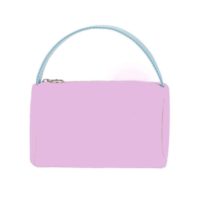 Candy Colored PU Waterproof Travel Toiletry Bag with Large Capacity for Handheld Use