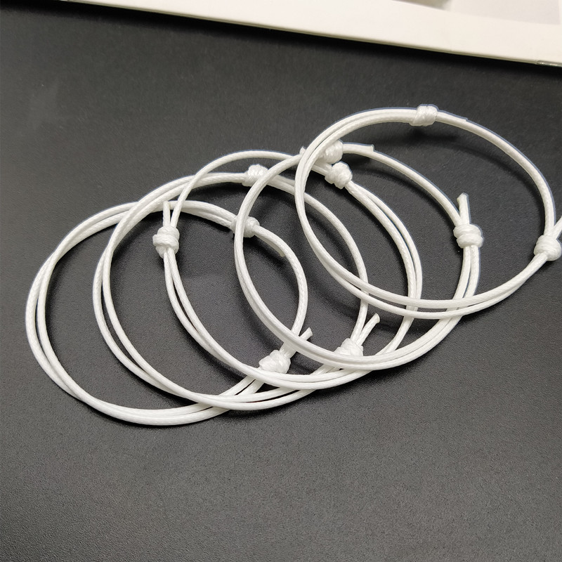 10 PCS/lots Rope Bracelet Black Red White Brown Color Wax Adjustable Lucky Bracelet Wholesale Hand Mix Color Jewelry for Men