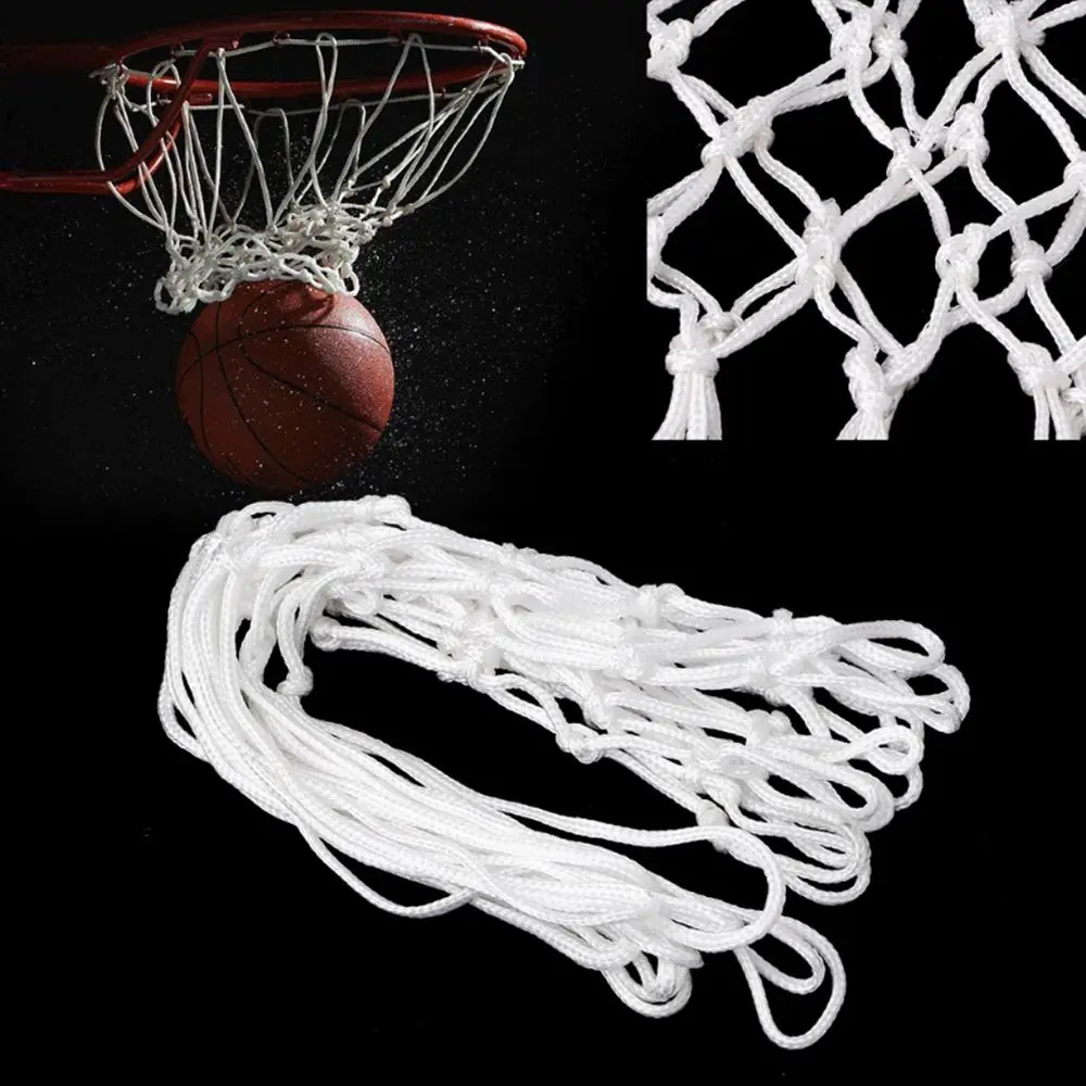 Hoop Deluxe Fits Thread Durable Red standard size Mesh Net Basketball 5