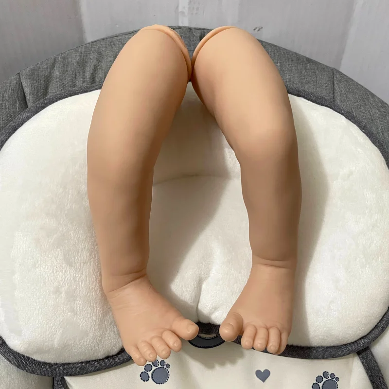 19 Inches Unpainted Reborn Baby Doll Parts Vinyl Blank Kit Unfinished Mold For Kids DIY Toy With Cloth Body