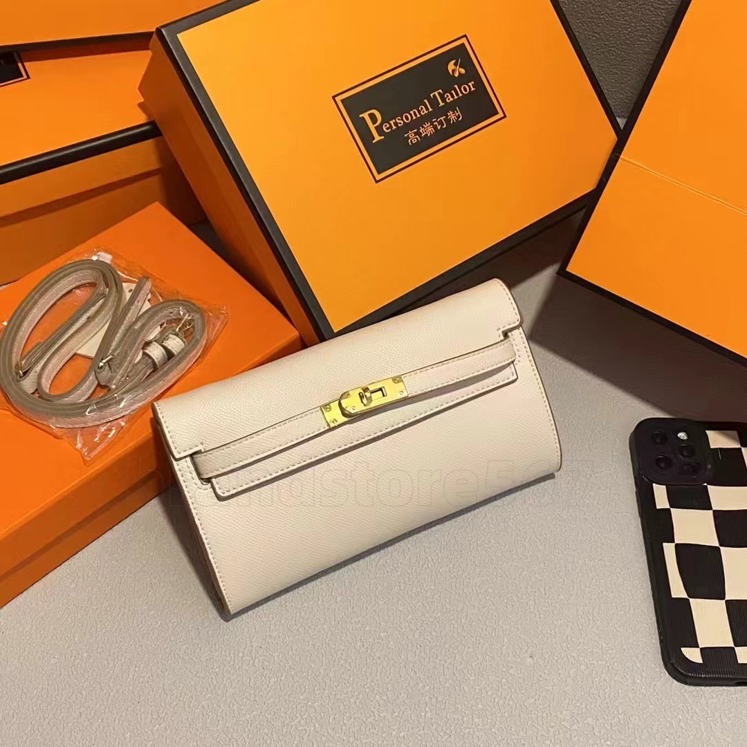 Wallets Bag Hem Long Handbag One Shoulder Slanting Mobile Women Handmade Leather Men Wallet Classic Monogrammed Fashion Purses