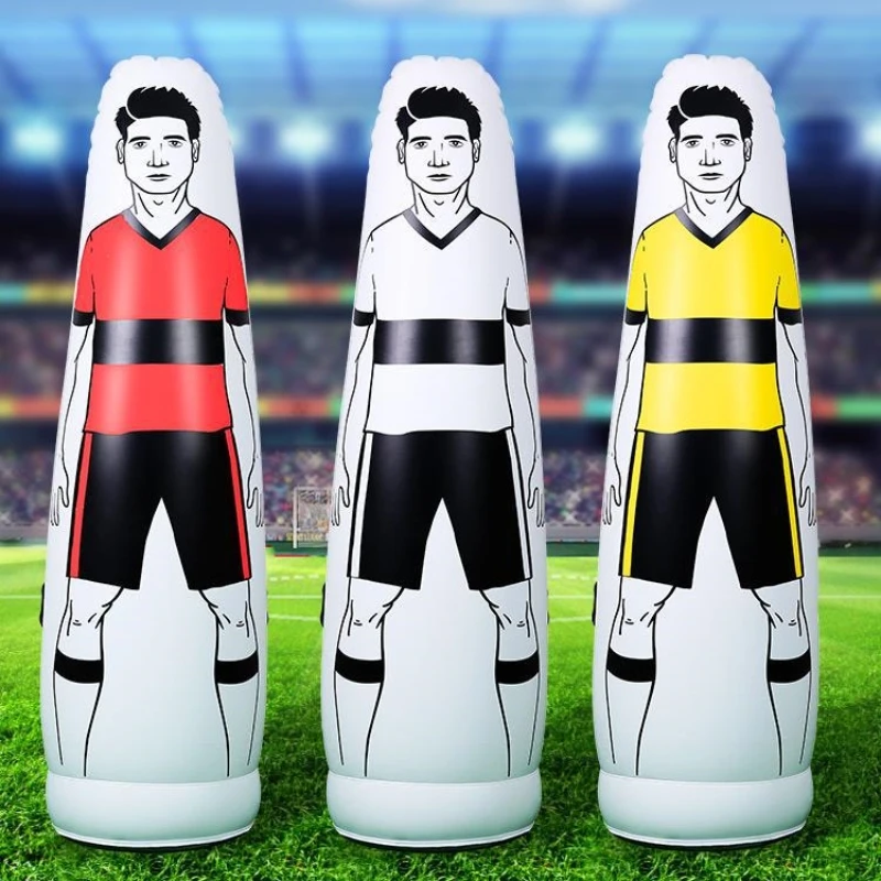 1.6/1.75m Adult Inflatable Football Training Goal Keeper Soccer Training Dummy Tool PVC Inflatable Wall Kick Defender
