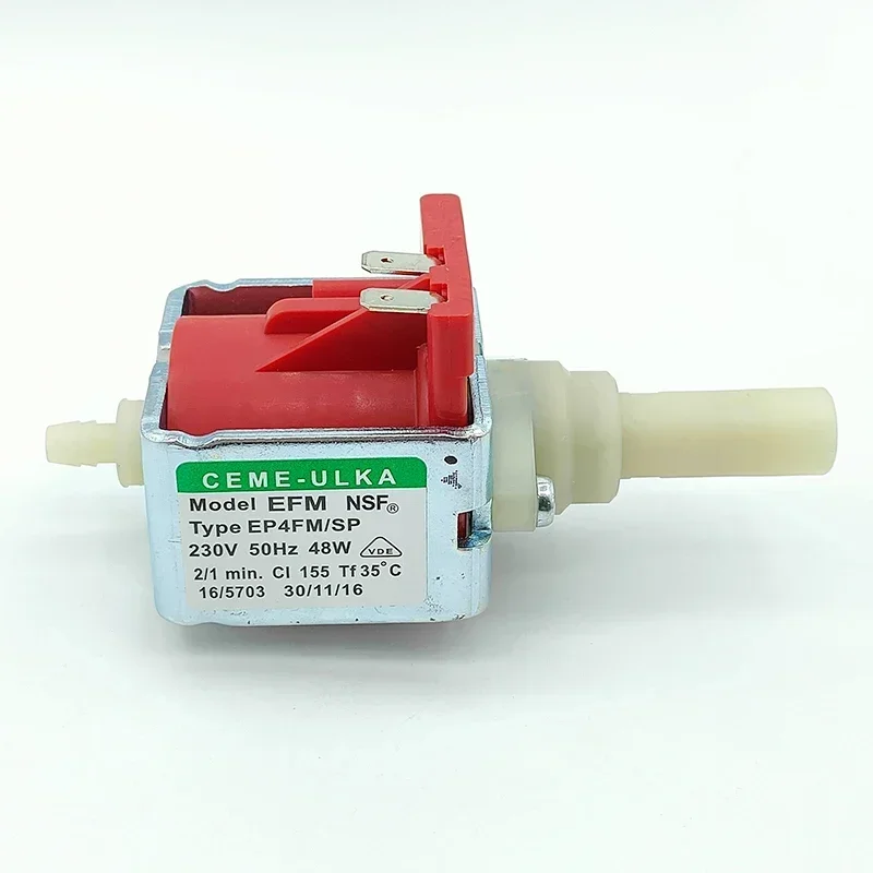 Italy EP4 AC 230V 48W Mini Electromagnetic Pump Coffee Machine Water Pump Plunger Pump High Pressure Flow 50 cc/min
