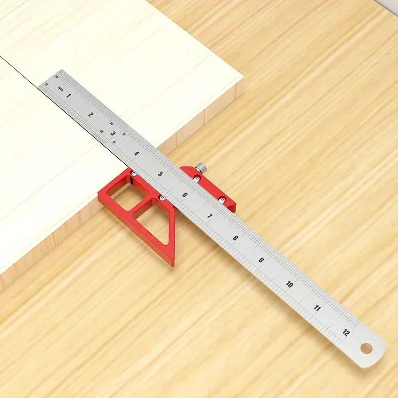 Woodworking Scribe Center Finder Line Drawing Ruler new - 45/90 Degree 2025 Angle Scribing Marking Gauge - Carpentry Multifunctional Tool