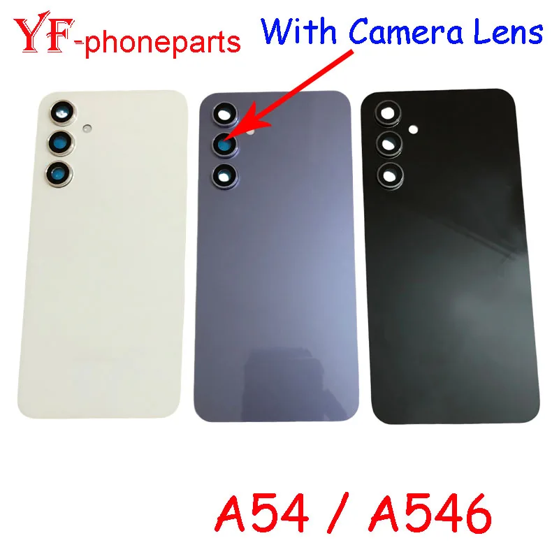 AAAA Quality 6.4 Inch For Samsung Galaxy A54 A546 5G Back Battery Cover With Camera Lens Housing Case Repair Parts