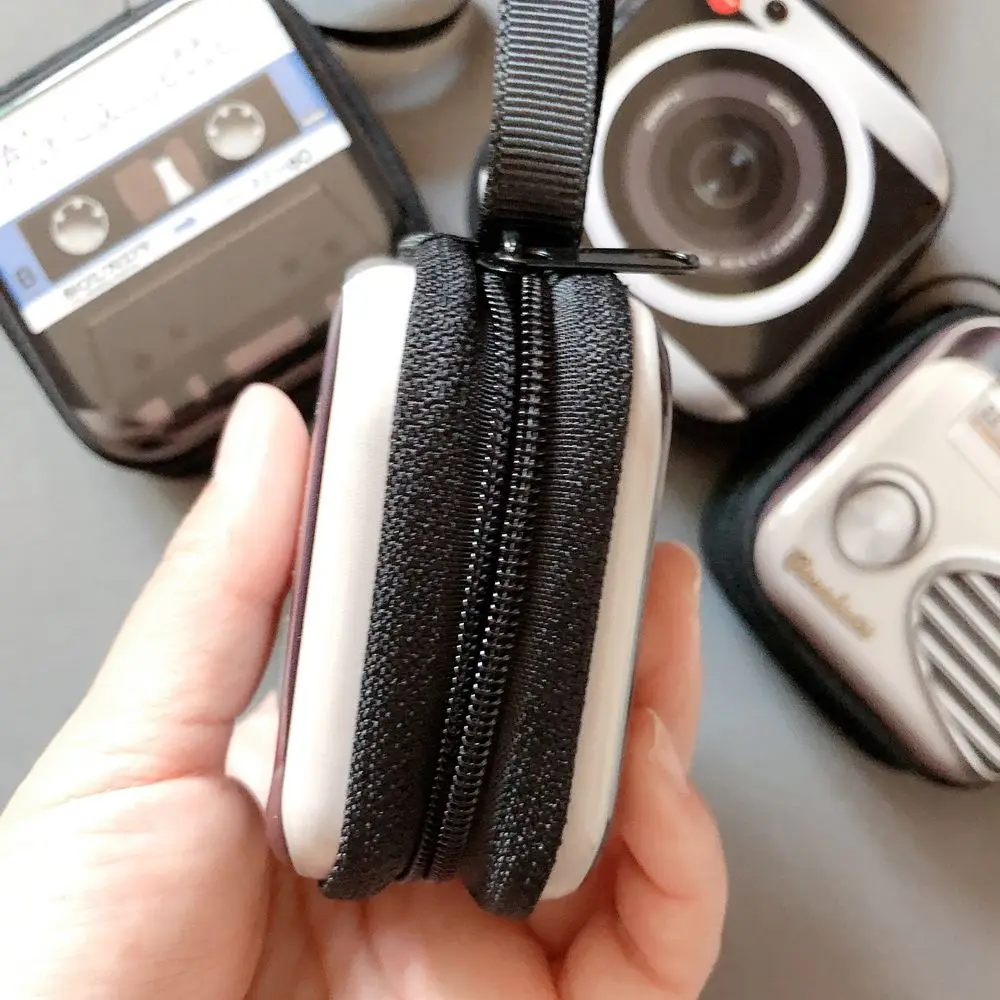 Bag Money Korean Cute Small Storage Bag TV Mini Wallet Headphone Bag Vintage Coin Bag Small Purse Wallets Retro Coin Purse smile