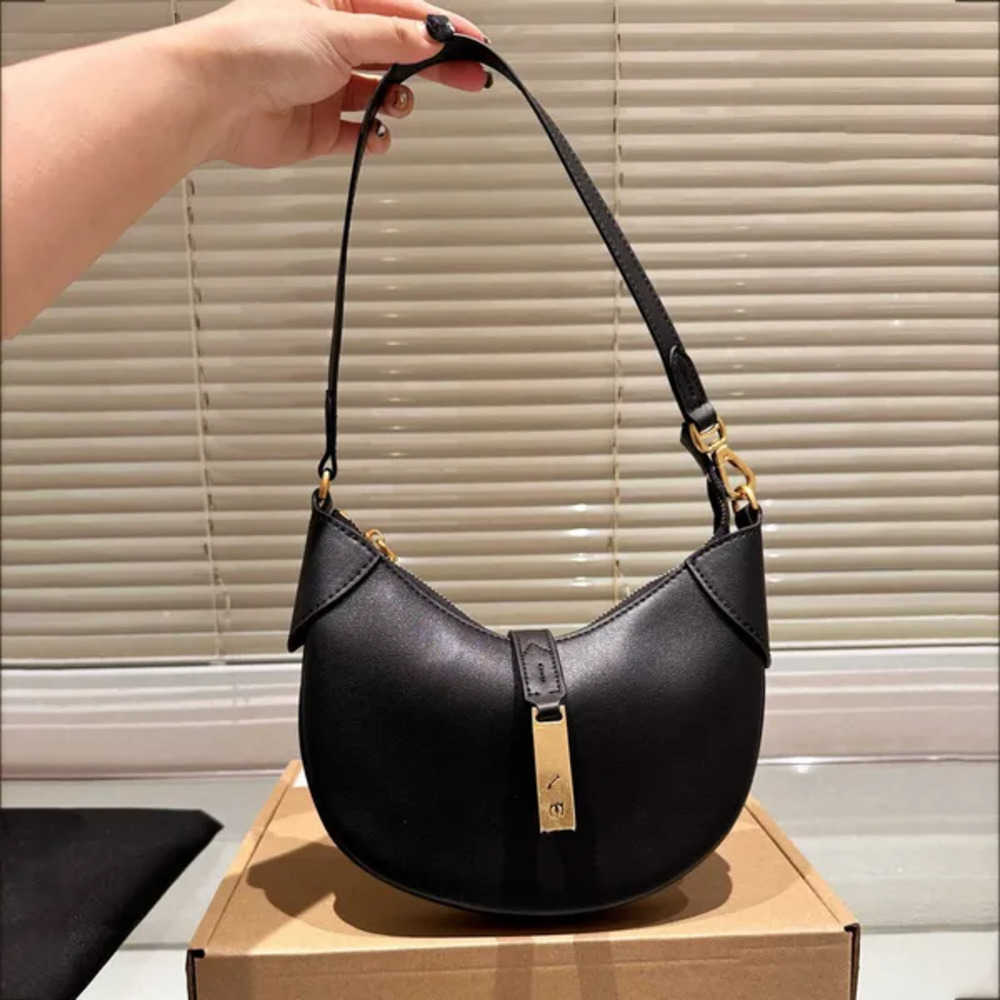 Large Designer hobo Mini Crescent Bag Suede Leather Half Moon Clutch Handbags Shoulder Bags Horse Tote 231215