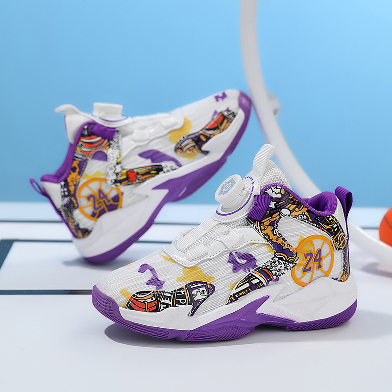 New Boys Brand Basketball Shoes for Kids Sneakers Thick Sole Non-slip Children Sports Shoes Child Boy Girl Shoes Basket Enfant