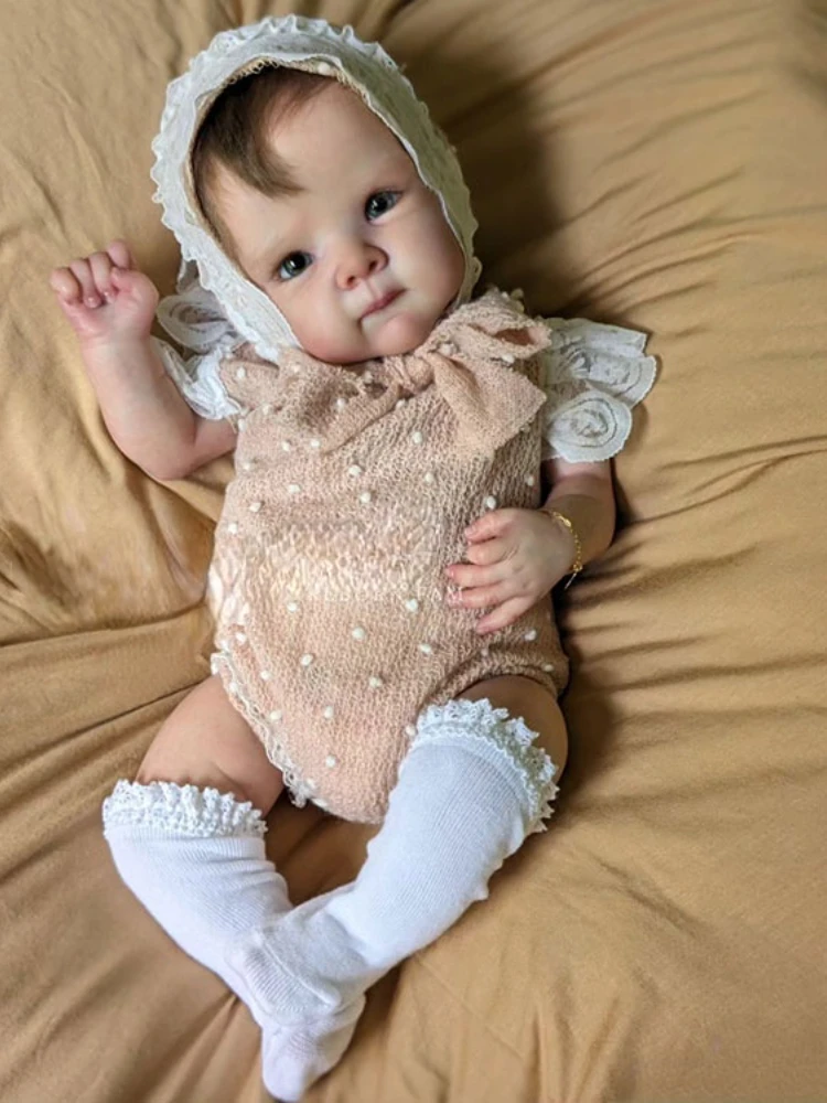 18 Inch Reborn Girl Bettie Bebe Reborn Handmade Lifelike 3D Painted Skin Baby Doll For Children Birthday Gifts
