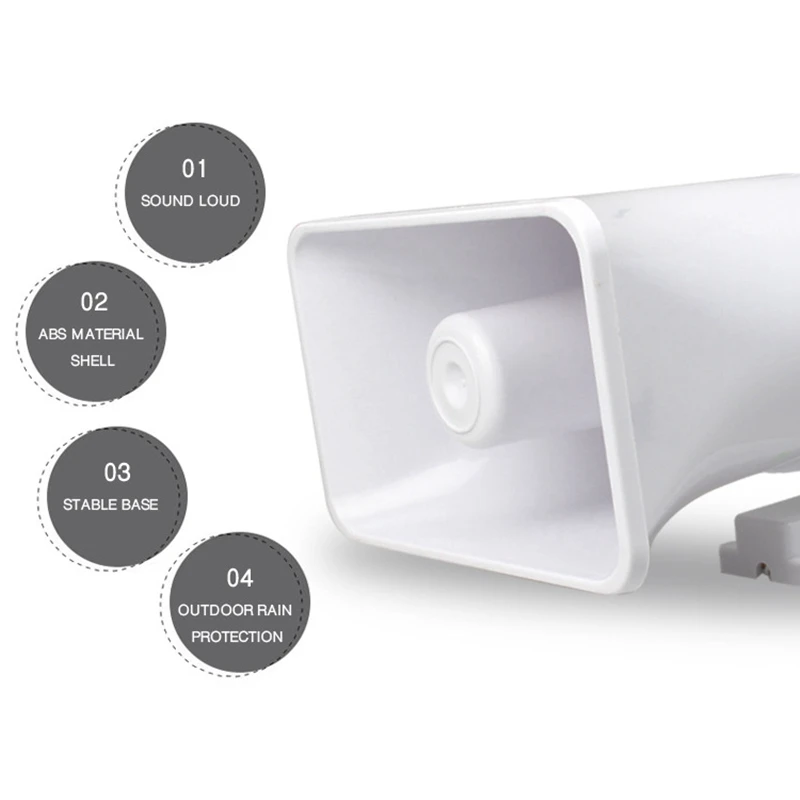 DC 12V Wire 30 Watt Siren Dual Tone Indoor/Outdoor 120Db Sounder Super Alarm Horn Security Alarm Siren