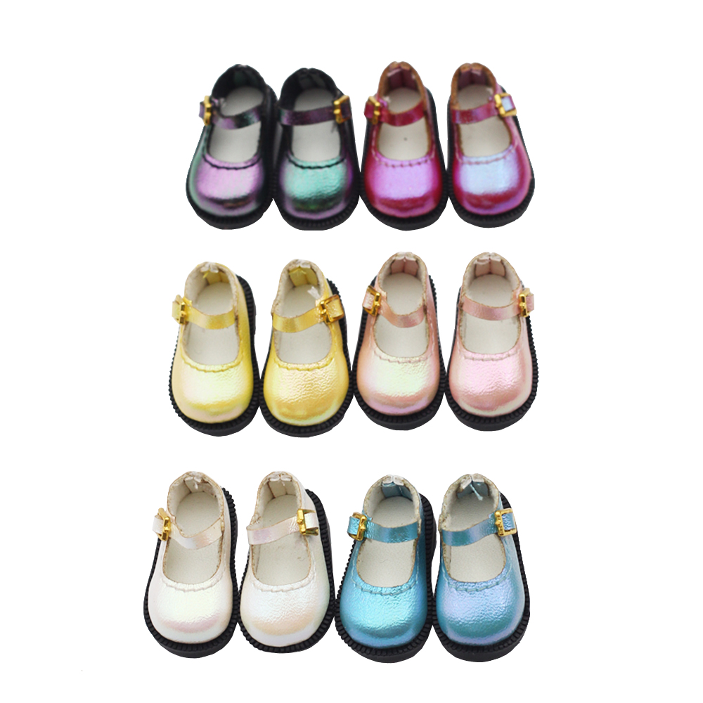 Small 1/6BJD Shoes PU Leather Shoes For OB24,OB22.Big Fish Body, Fat Fish Body,1/8 BJD,3 .2 X 1.6cm Doll Shoes Accessories