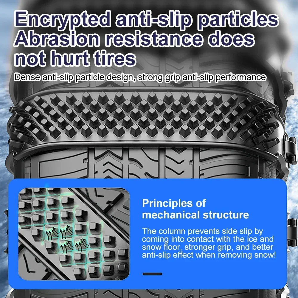 Tyre 10/1PCS Urethane Set Wheel Ties Belts Car Tires Chains Winter Anti-Slip Chain Anti Skid Snow Emergency New