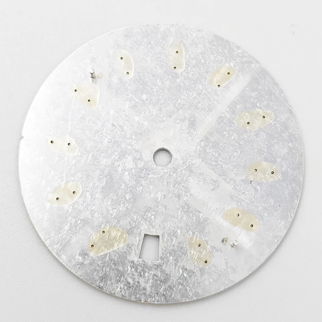 33.5mm Sterile Watch Dial 6.0 o'Clock Green Luminous For NH35 NH35A Fit Watches Automatic Movement Accessory Parts