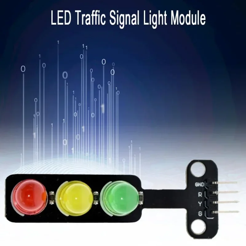 10pcsMini 5V Traffic Light LED Display Module for Arduino Red Yellow Green 5mm LED RGB Traffic Light