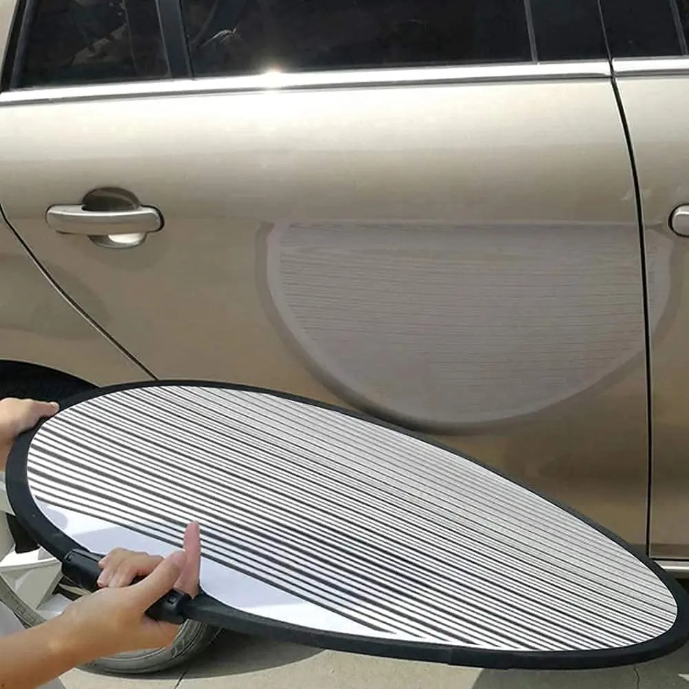 80 cm Dent Foldable Lined Dent Reflector Board Cloth Reflector Line Board Scratch for Car Dent Remover Check Tool hand tools