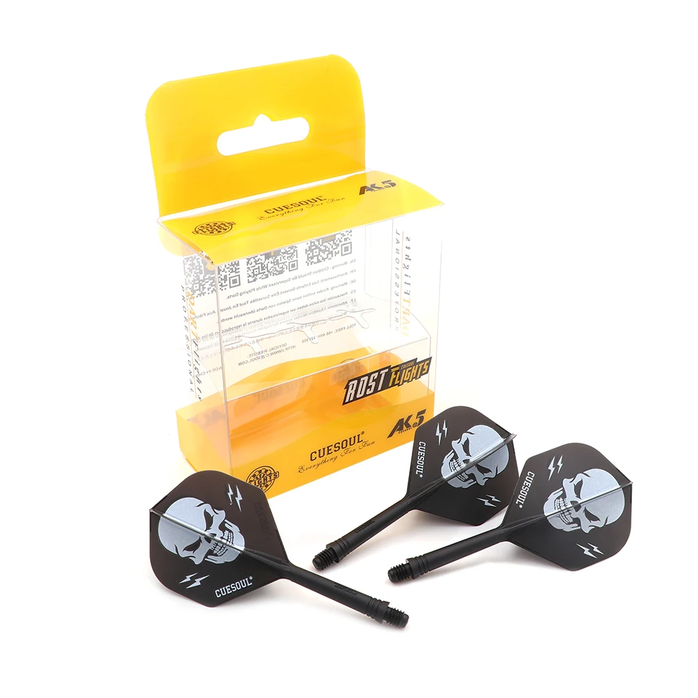 CUESOUL Rost Integrated Dart Shaft and Dart Flights Standard Shape Print,M-28mm