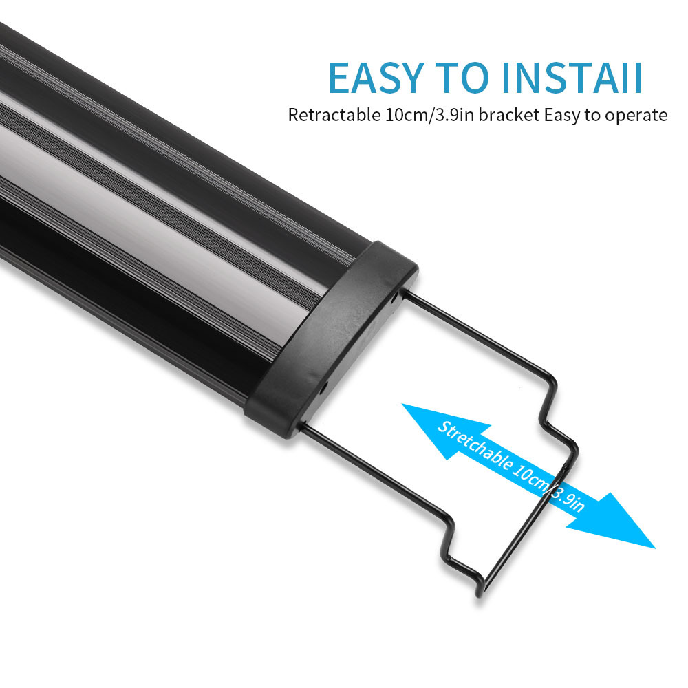 Aluminum Alloy Aquarium Lamp For Plant Grow Fish Tank Bracket Lights Clip on Fish Tank