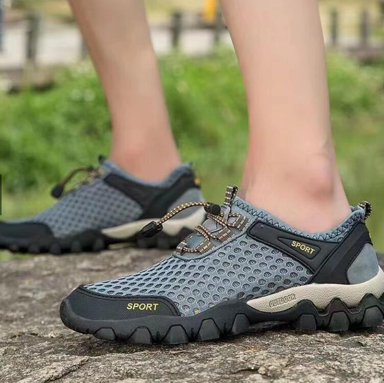 Breathable Sneakers Fashion Shoes For Men Climbing Hiking Gym Shoes #HXTE41 Men Outdoor Beach Wading Tenis Barefoot Sneakers