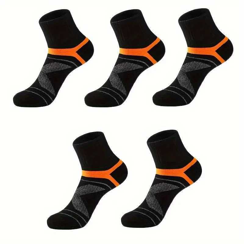 3 Pairs High Quality Men Black Sports Casual Soft Running Four Season Absorb Sweat Breathable Male Sock LX241102