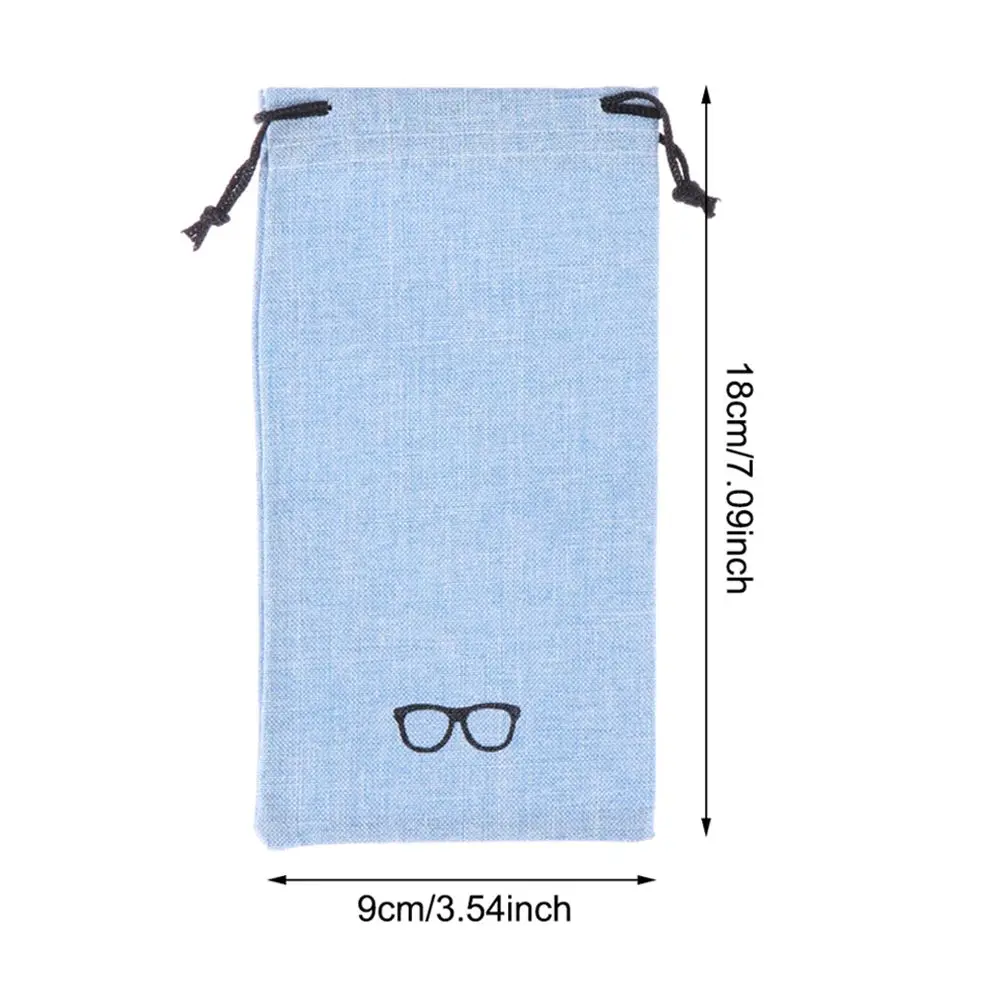5/10/20Pcs Accessories Cleaning new 2025 Portable Eyewear Eyeglasses Pouch Lanyard Cloth Bags Sunglasses Bag Optical Glasses Case