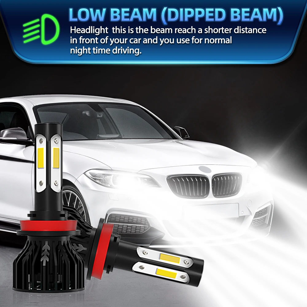 LED Headlight Bulbs H11 9005 HB3 Auto Lamp 360W 60000LM 9006 HB4 Car Fog Lights 12V For new Subaru Forester 2009 2025 2010 2011 2012 2013