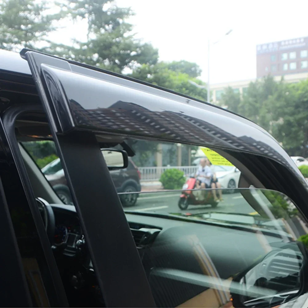For VOLVO XC70 V70 XC60 XC90 C30 Auto Black Tinted Car Side Window Visor Guard Vent Awnings Shelters Rain Guard Door Ventvisor