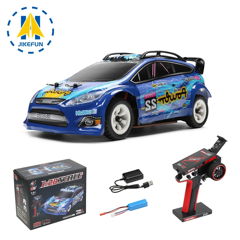 Wltoys 1/28 Mini RC Car 284010 4WD Off Road 30km/h Racing Speed Cars 2.4G Remote Control Vehicle with Light Toys for Children