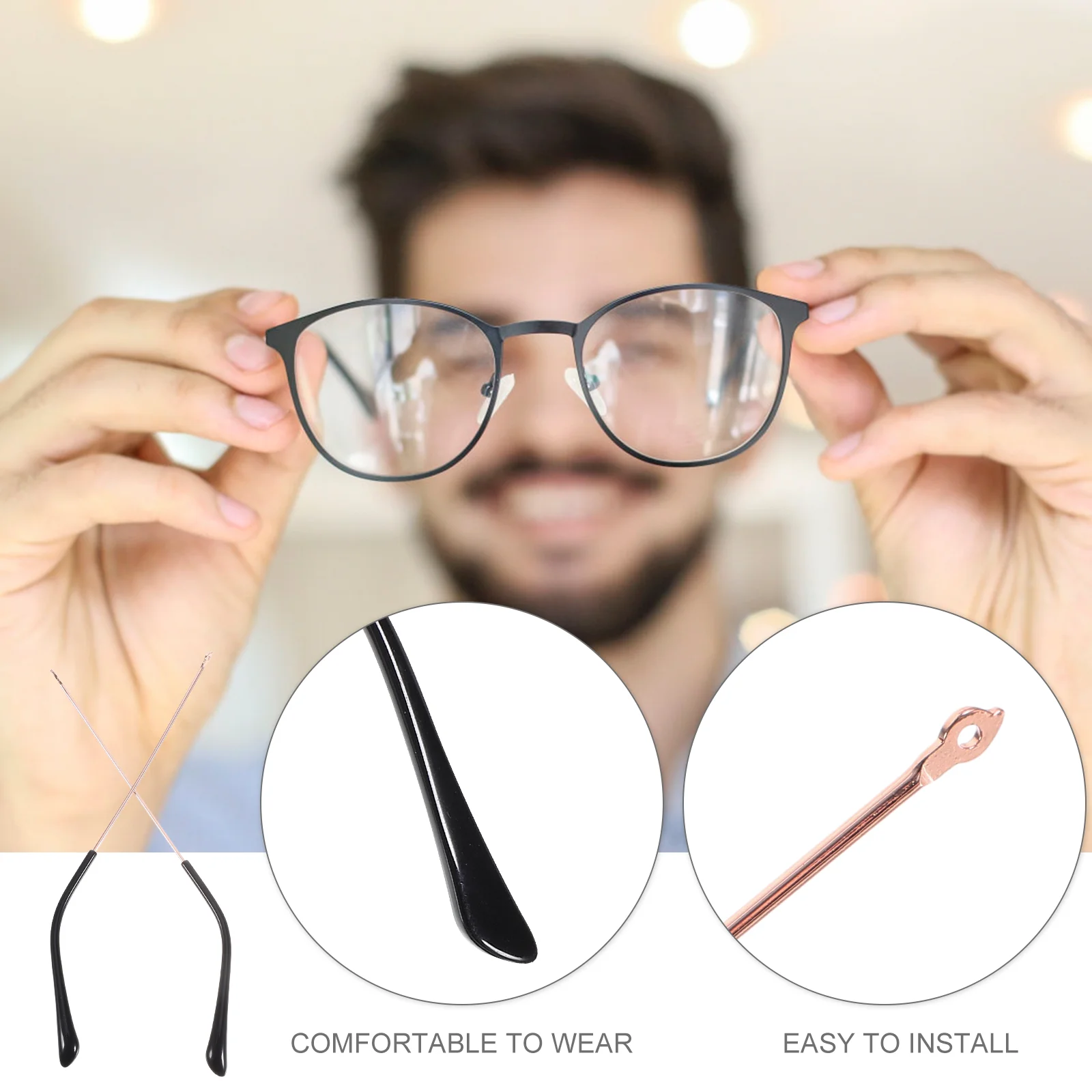 Glasses Holder Eyeglass Replacement Temple Metal Eyeglasses Arms Legs Accessories Parts
