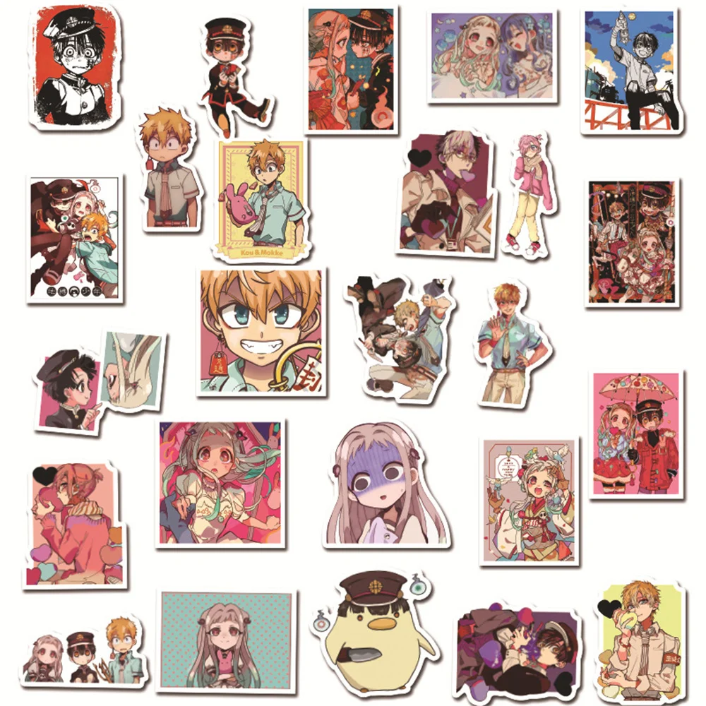 10/30/50PCS Ground-bound Juvenile Hanako-kun Japanese Anime Sticker Notebook Skateboard Waterproof Sticker Wholesale