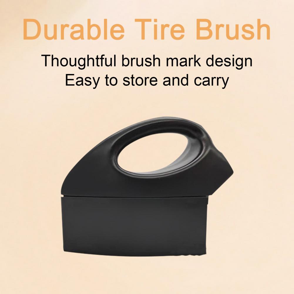 Car Tire Brush Tire Dressing Brush High Density Portable Car Supplies Fine Synthetic Fiber Car Tire Detailing Brush for Auto