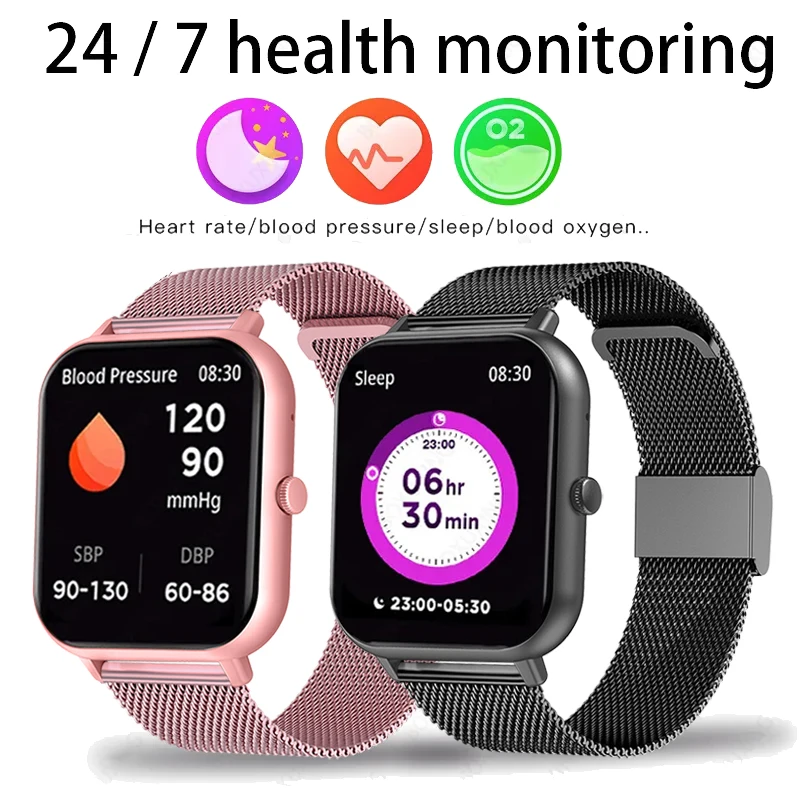 For Xiaomi Huawei IOS 1.83 Inch Bluetooth Call Smartwatch Men Support 120 Sport 2023 New Women Rotary Keys Smart Watch +Box