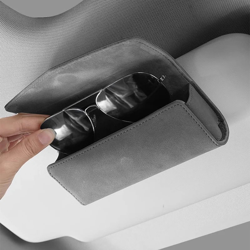 Car Glasses Case Sunglasses Storage Box Clip For Renault RS Line Clio Megane Logan Scenic Koleos Sandero Arkana Accessories