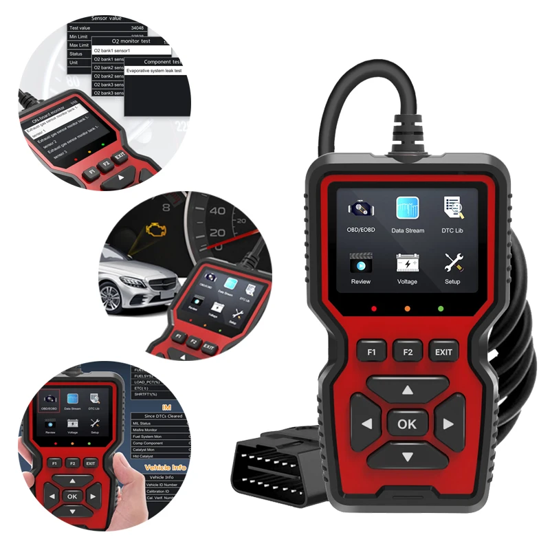 V519 Automotive Automatic Diagnostic Tool EML327 OBD II Automotive Fault Detector Onboard Code Reading Card