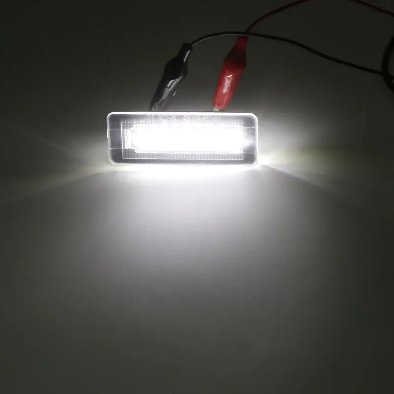 2pcs/set 18 LED License Plate Number Light Lamp Error For Benz for Smart Fortwo Coupe Convertible 450 451 W450 QW