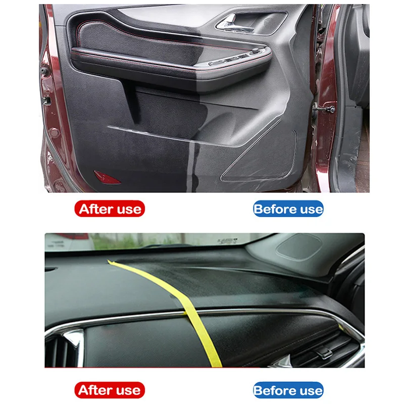 Car Plastic Renovator Coating For Auto Plastic Rubber Repair Clean Restore Gloss Black Shine Seal Brighten Retread Coating