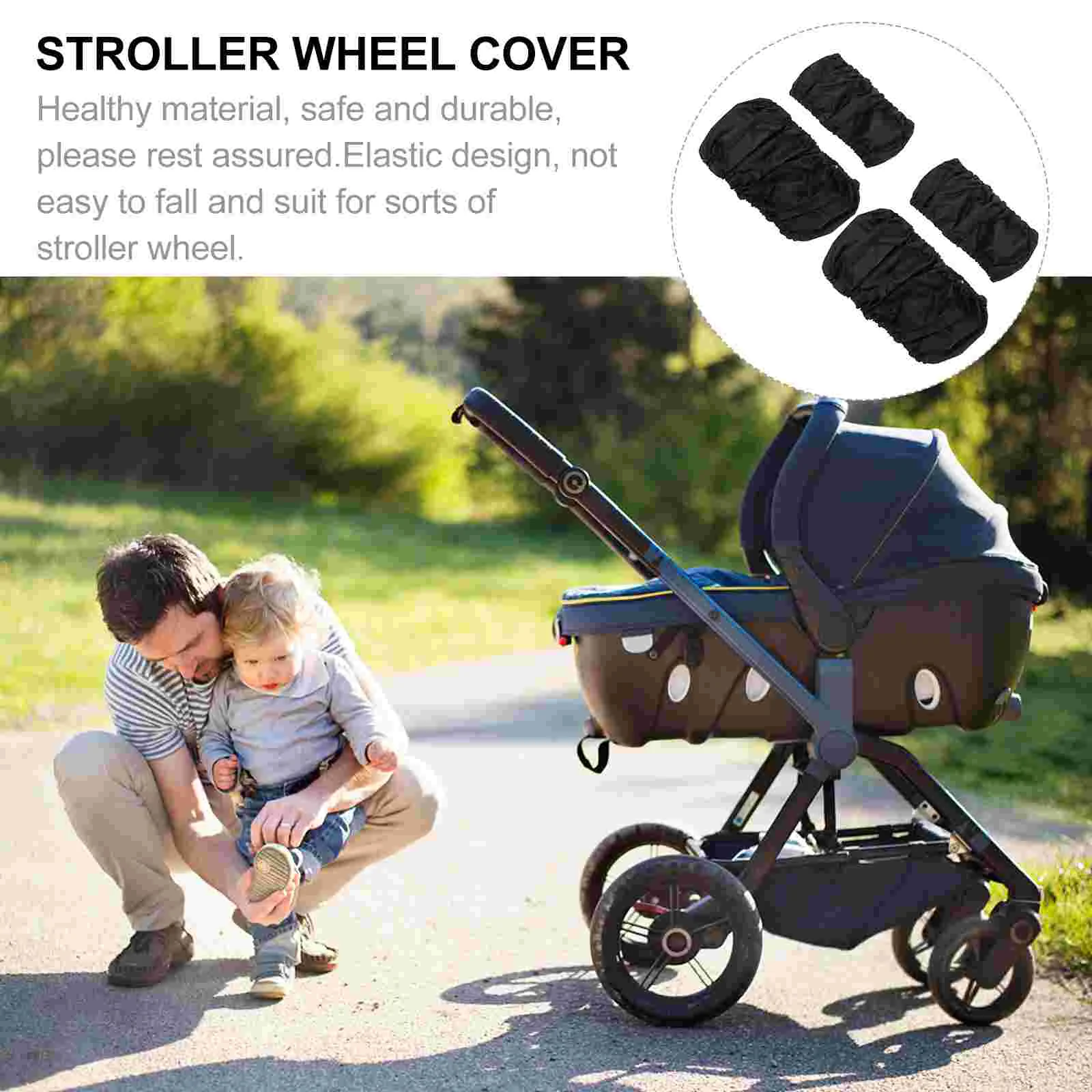 Wheel Cover Wheelchair Protector Tire Accessory Protective Car Accessories Babies Stroller