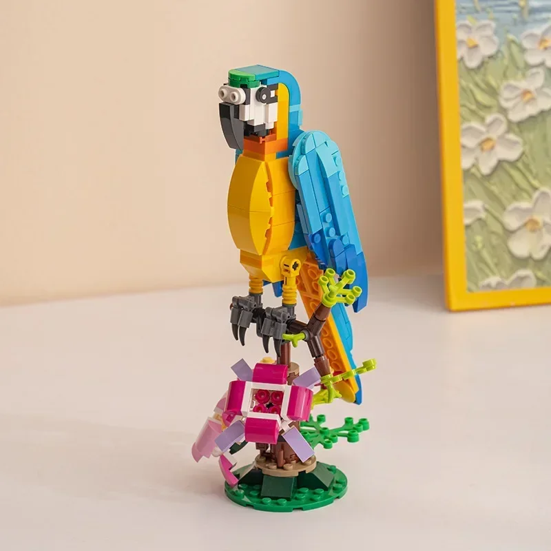 Simulated Bird Building Blocks DIY Puzzle Toy Decorations Office Home Decorations Gifts To Family and Friends