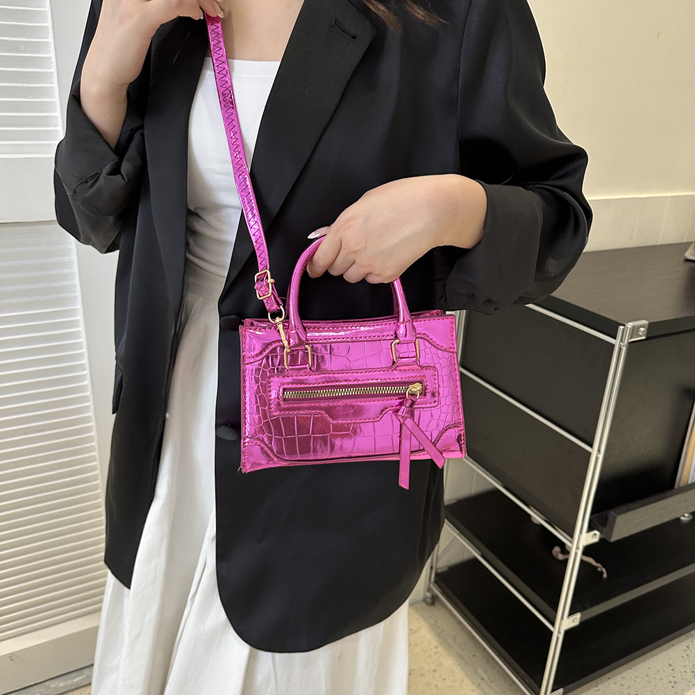 Laser Silver Chic Women Purse Mini Cute Small Crossbody Shoulder Bags Leather Fashion Handbags Luxury Designer Vintage Tote Bags