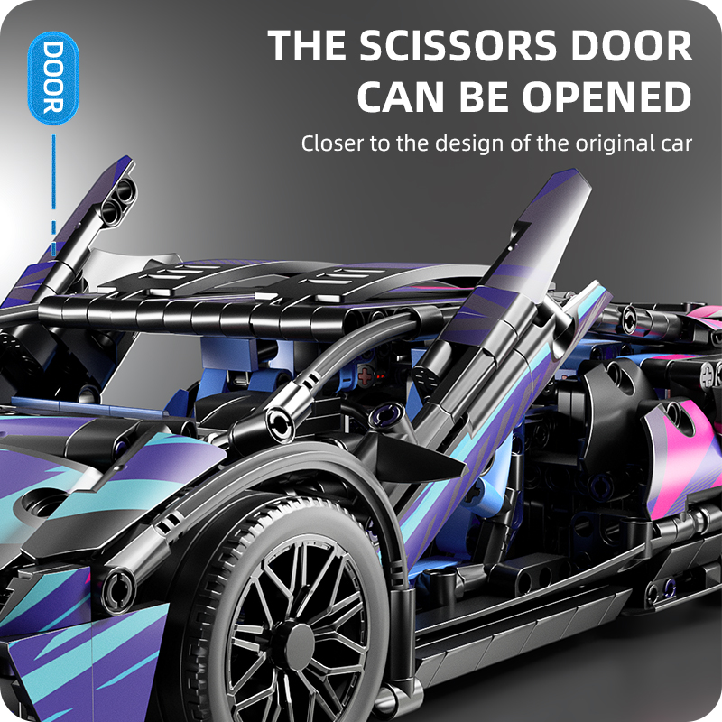 Technical Racing Sport Car Model Building Blocks City Mechanical Speed Vehicle Supercar Bricks Puzzle Toys Kid Adult Gift