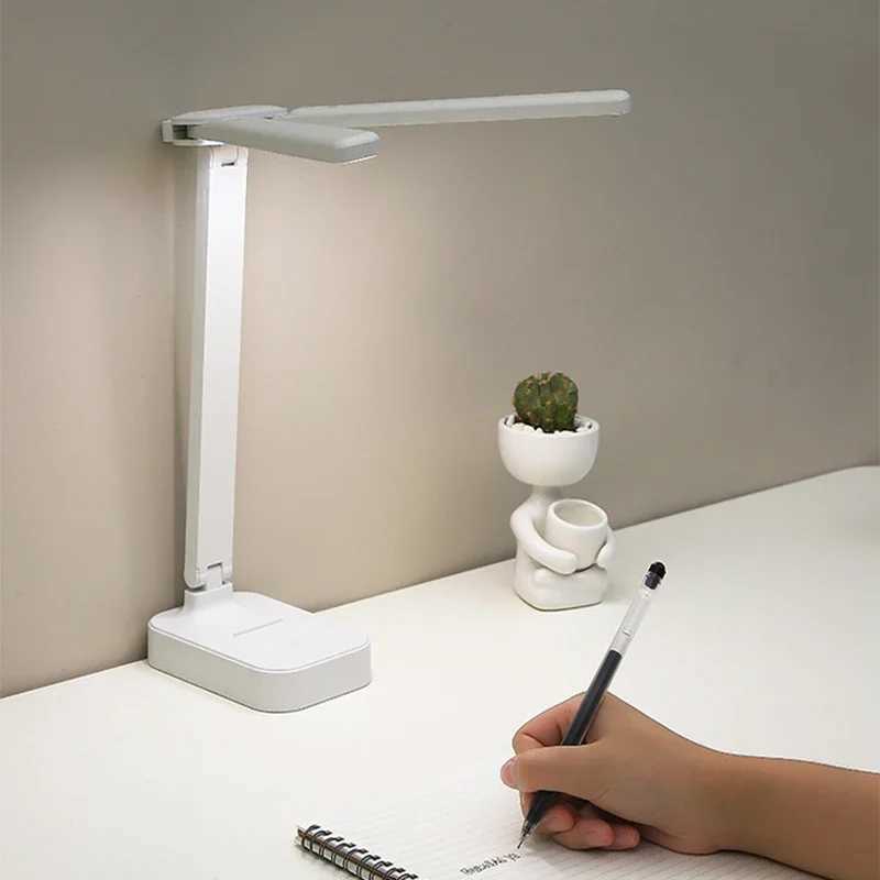 LED Desk Lamp USB Rechargeable Table Lamp 3 Levels Dimmable Touch Desk Lighting Eye Protection Foldable For Bedroom Desk LightLX241102
