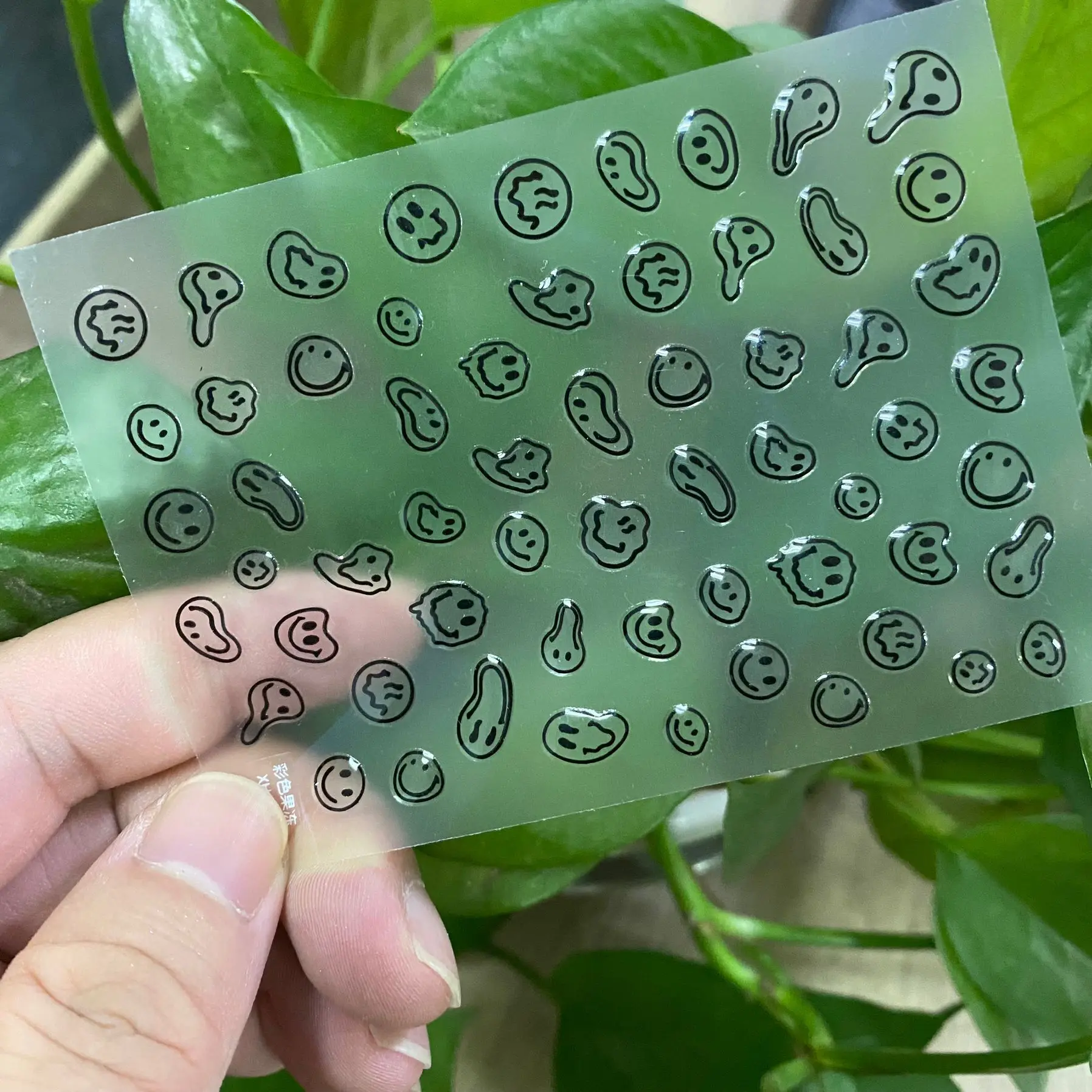 1pc Cute Jelly water drop Nail 2025 Sticker Line Flower Powder Blusher Love Heart Jelly new Decal Adheisve Manicure DIY Sticker Accessori